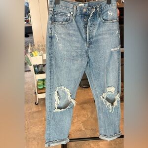 Agolde 90s Loose Fit Relaxed Distressed Jeans